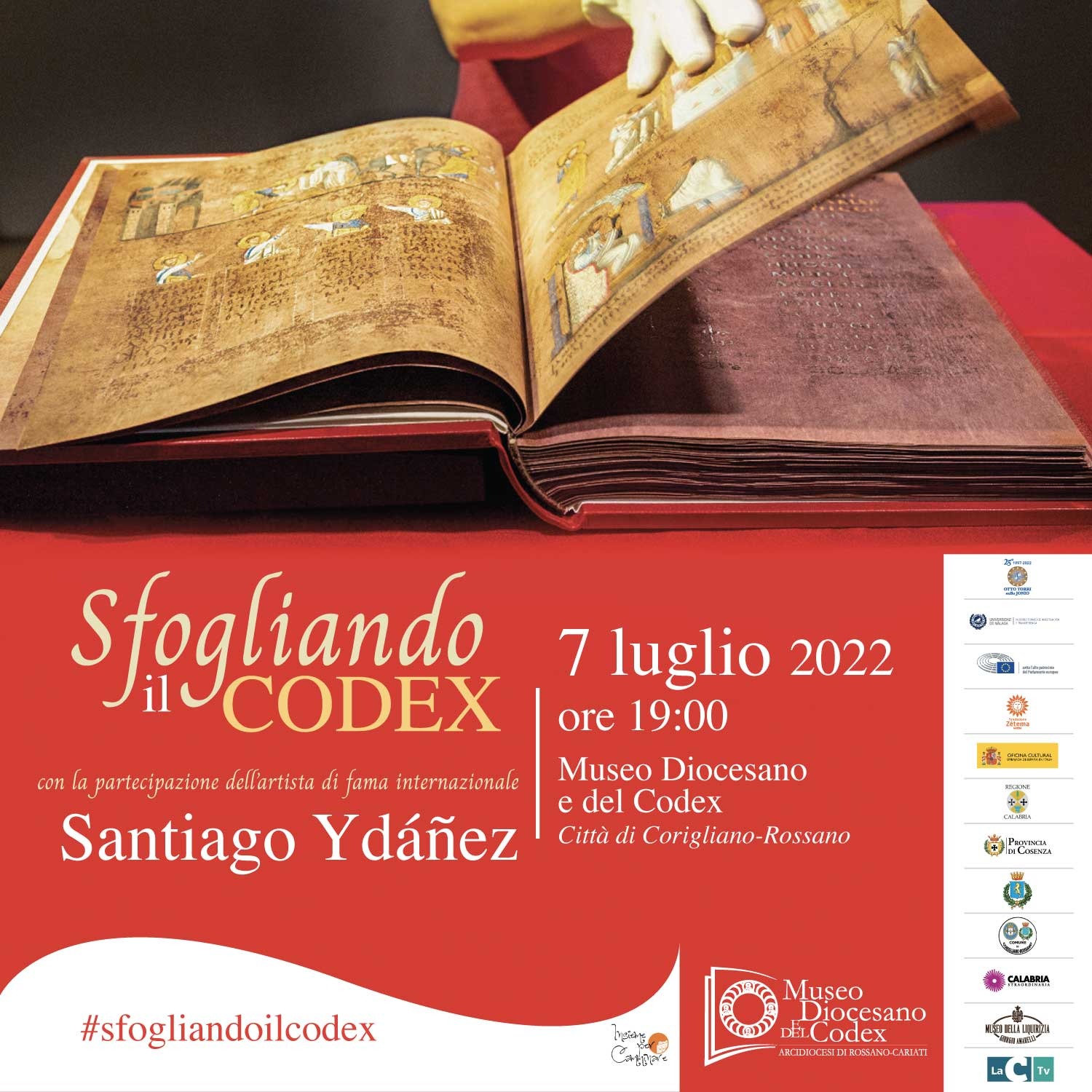 Sfogliando il Codex con l'artista Santiago Ydáñez
